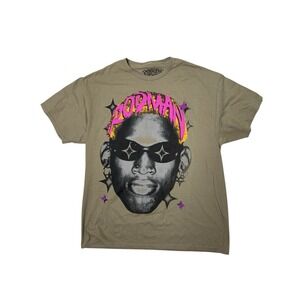 Dennis Rodman Mens T-shirt Tan Rodzilla Size XL NWOT